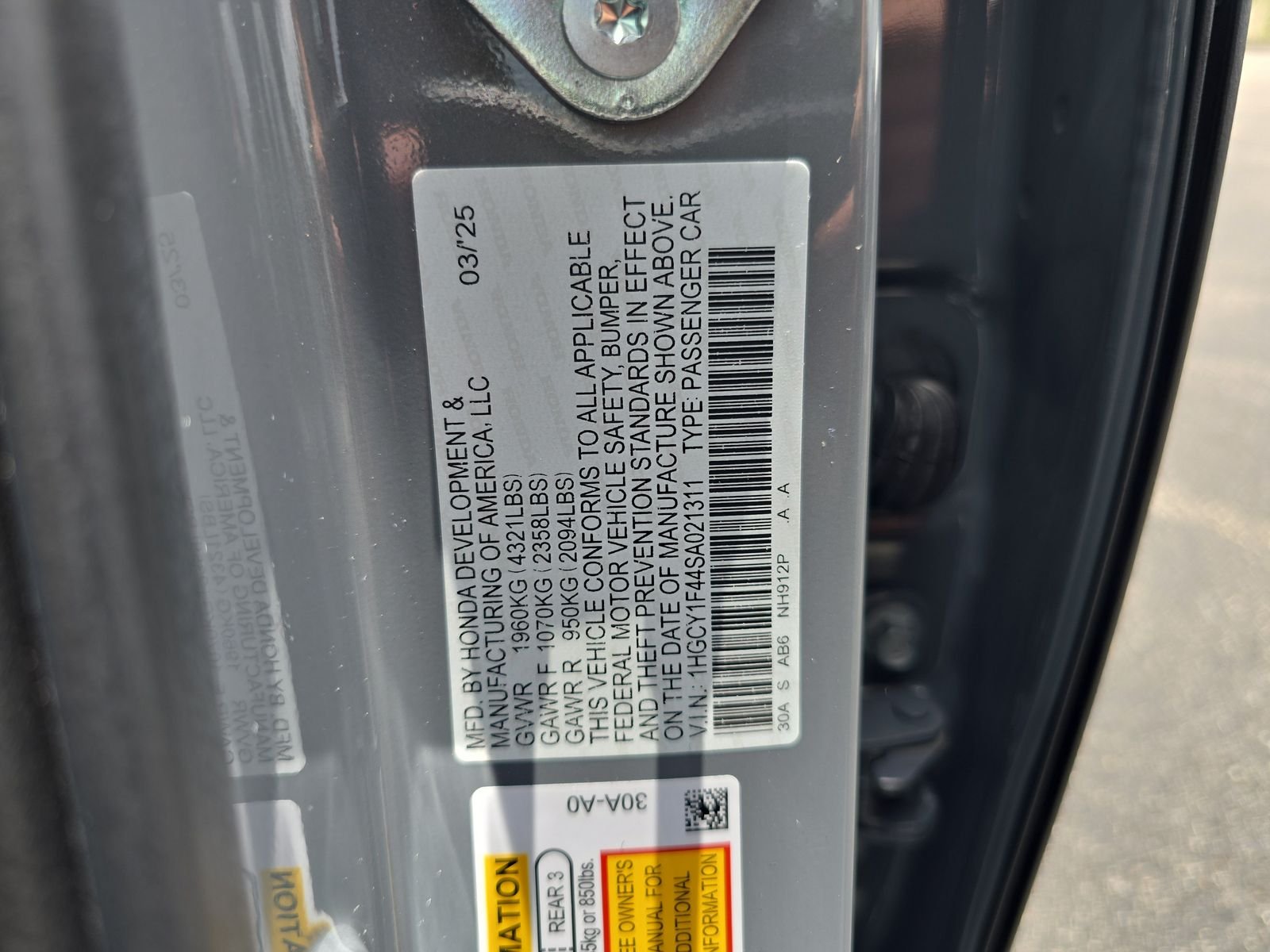 2025 Honda Accord SE - Photo 30