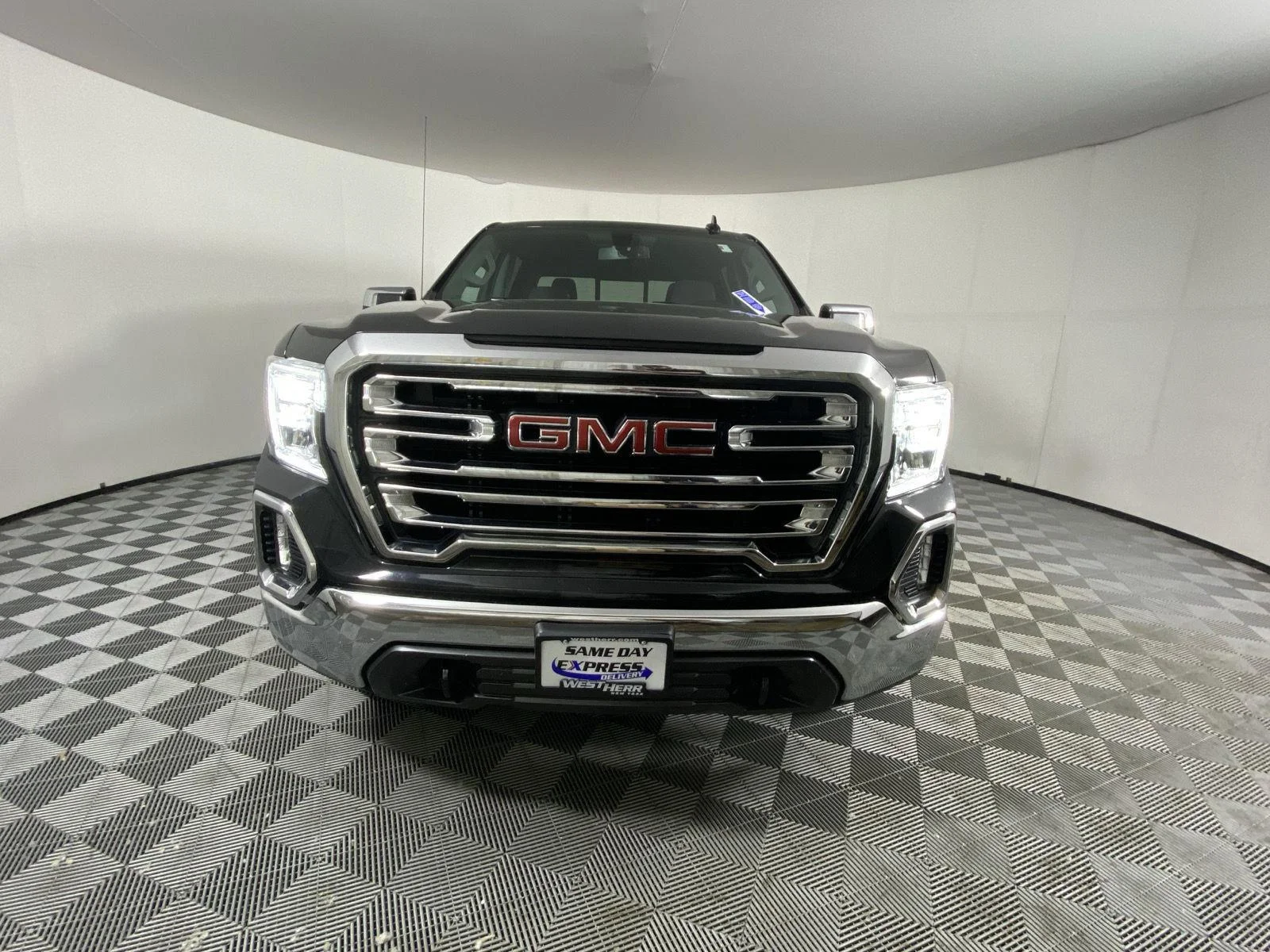 Used 2021 Ebony Twilight Metallic GMC SLT image 2