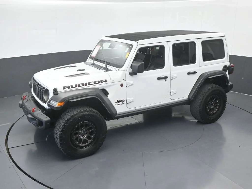 Used 2022 Bright White Clearcoat Jeep Unlimited Rubicon image 50