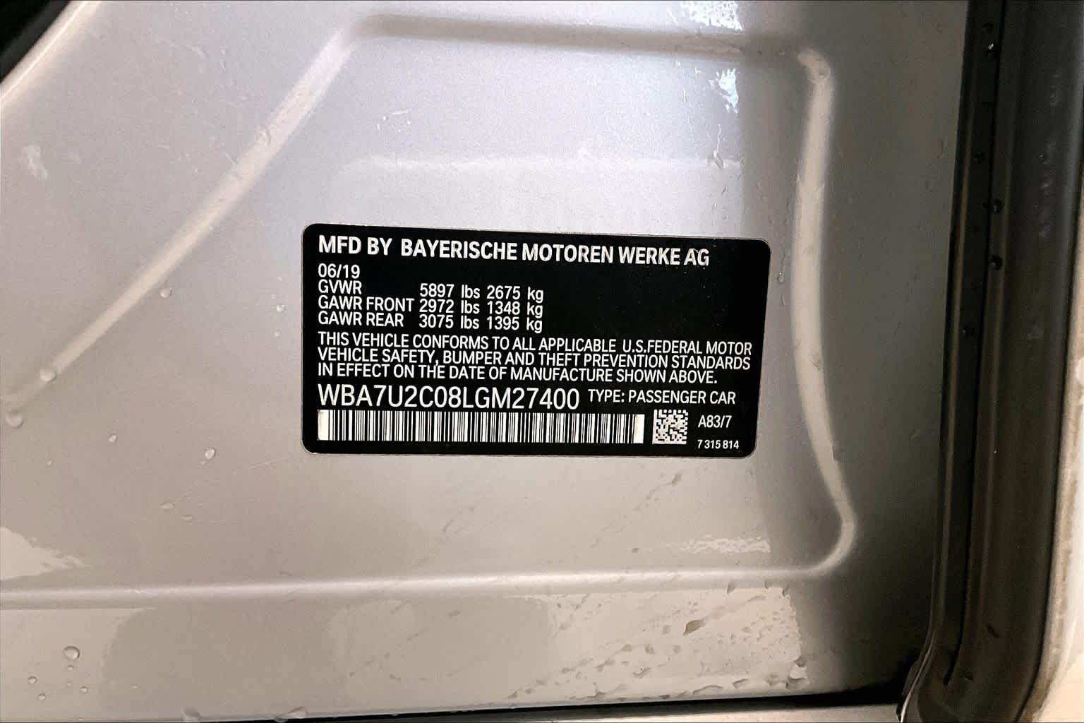Used 2020 Glacier Silver Metallic BMW 750i xDrive image 29