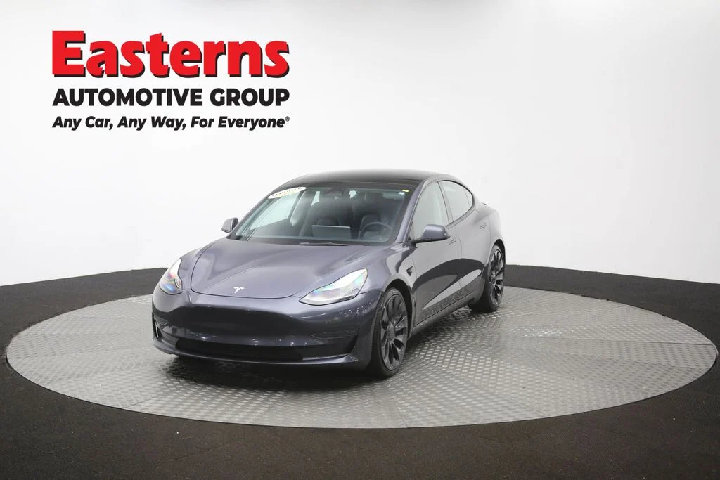 Used 2022 Gray Tesla Performance image 49
