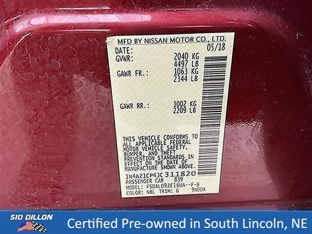 Used 2018 Scarlet Ember Nissan SV image 15