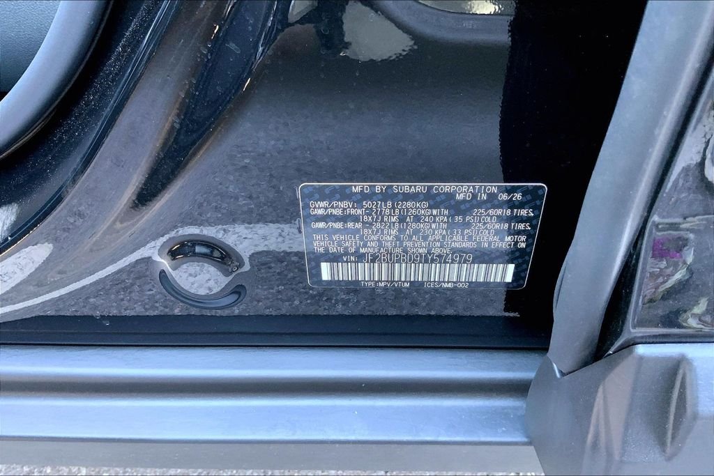 New 2026 CRYSTAL BLACK SILICA Subaru Premium image 14