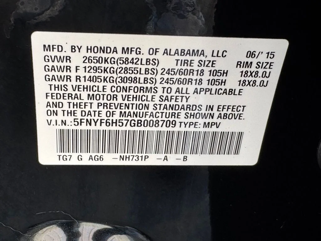 Used 2016 Black Honda EX-L image 29