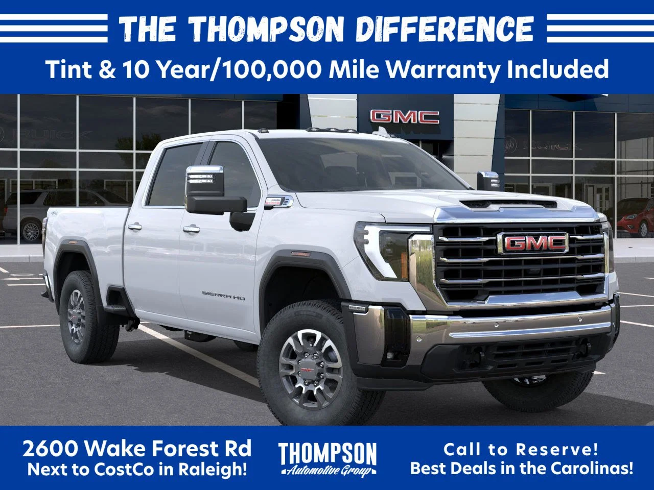 New 2026 Glacier White Tricoat GMC SLT image 7