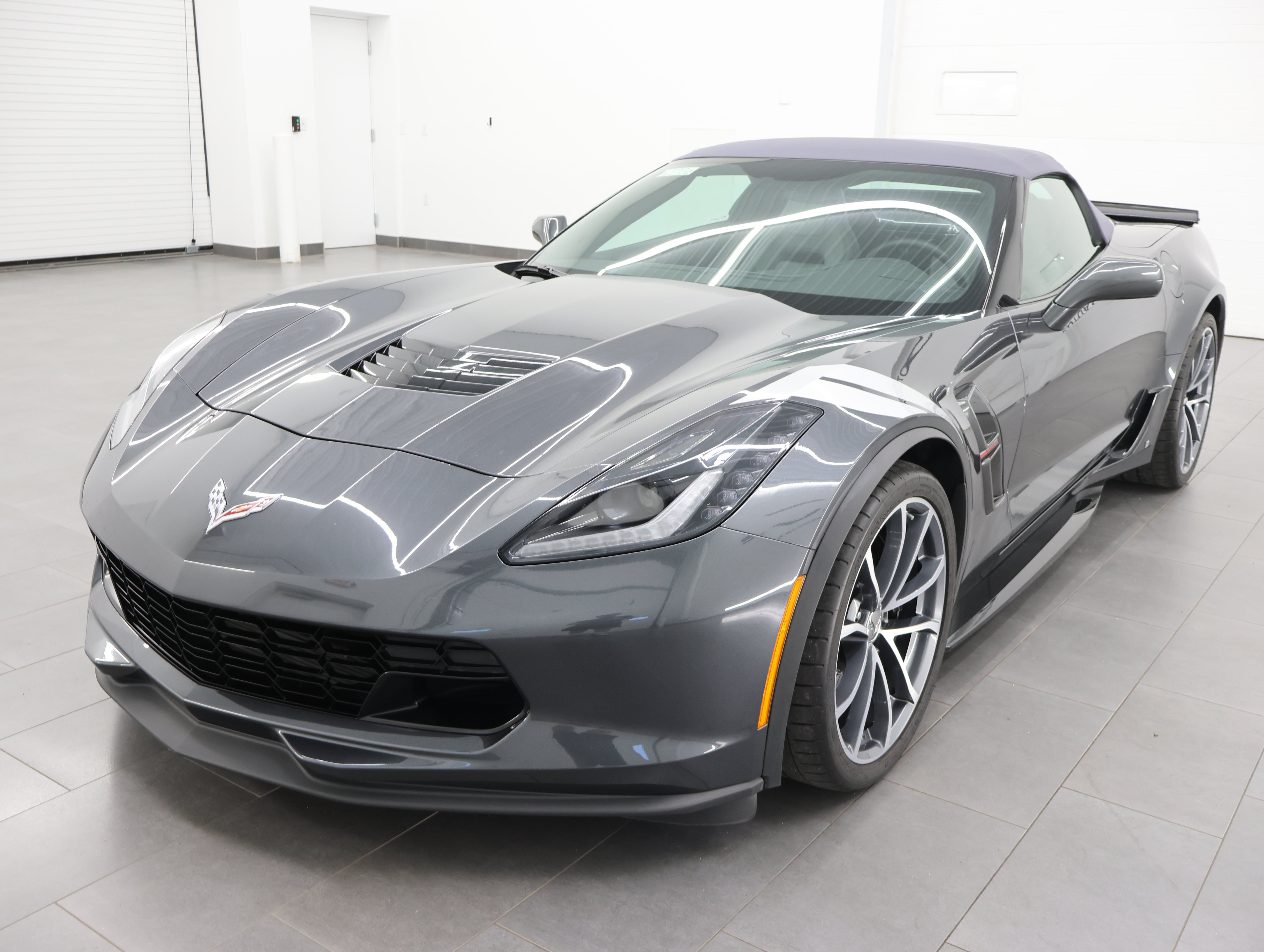 Used 2017 Watkins Glen Gray Metallic Chevrolet Grand Sport 1LT: GRAND SPORT-1LT-POWER TOP CONVERTIBLE-AUTO-MAGNETIC RIDE-BACKUP CAM image 7