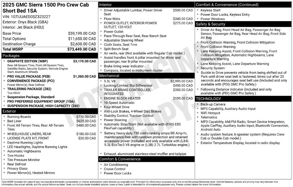 Certified Used 2025 Black GMC Pro image 28