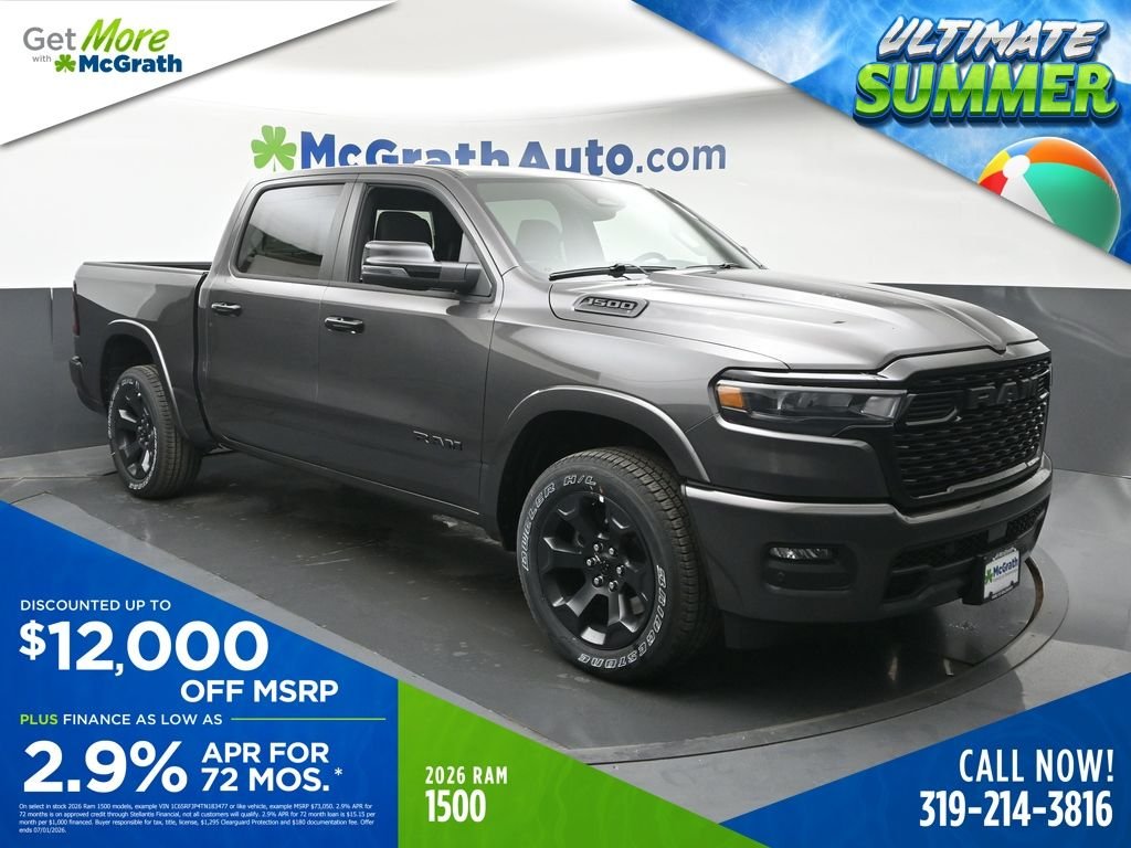 New 2026 Granite Crystal Metallic Clear-Coat Exterior Paint RAM Big Horn/Lone Star image 1