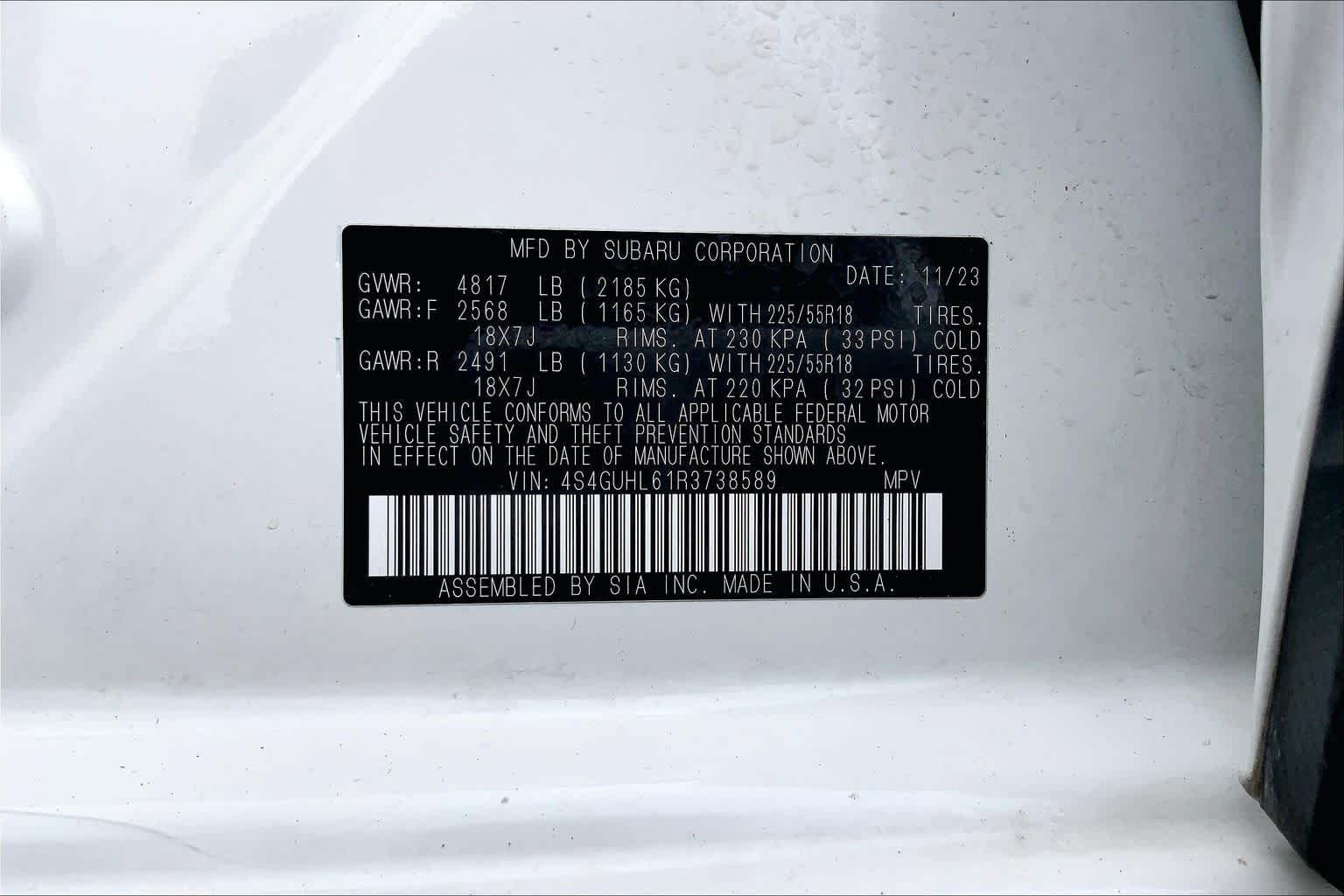 Used 2024 Crystal White Pearl Subaru Limited image 36