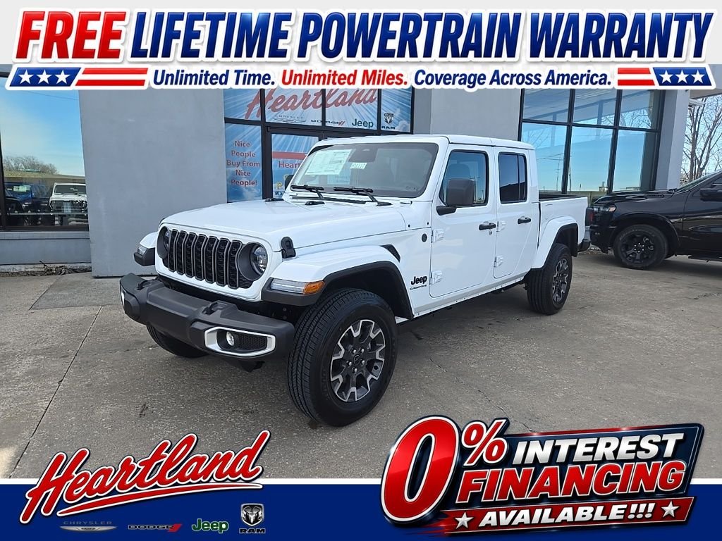New 2026 Bright White Clear-Coat Exterior Paint Jeep Sahara image 1
