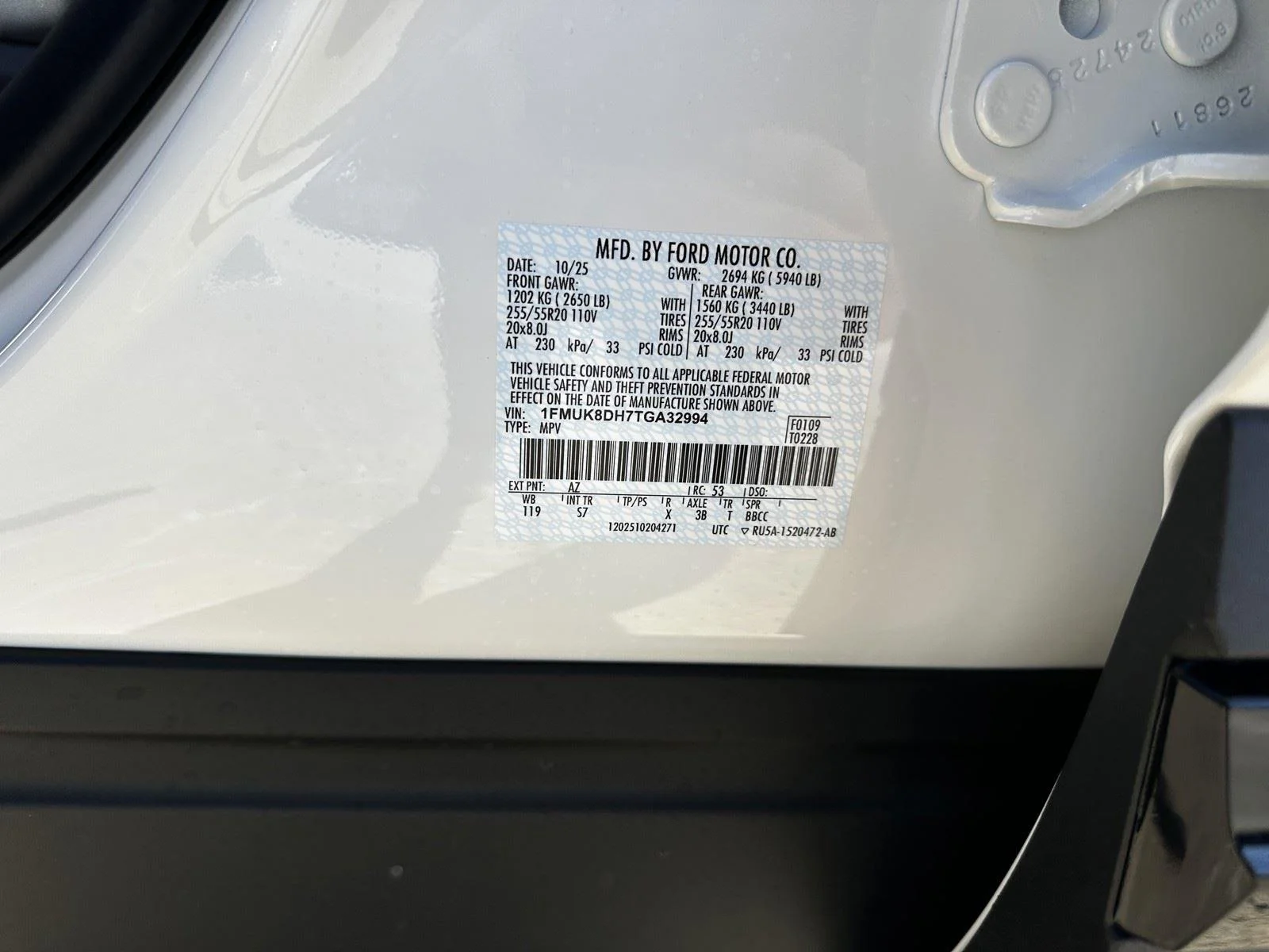 New 2026 Star White Metallic Tri-Coat Ford Active image 31
