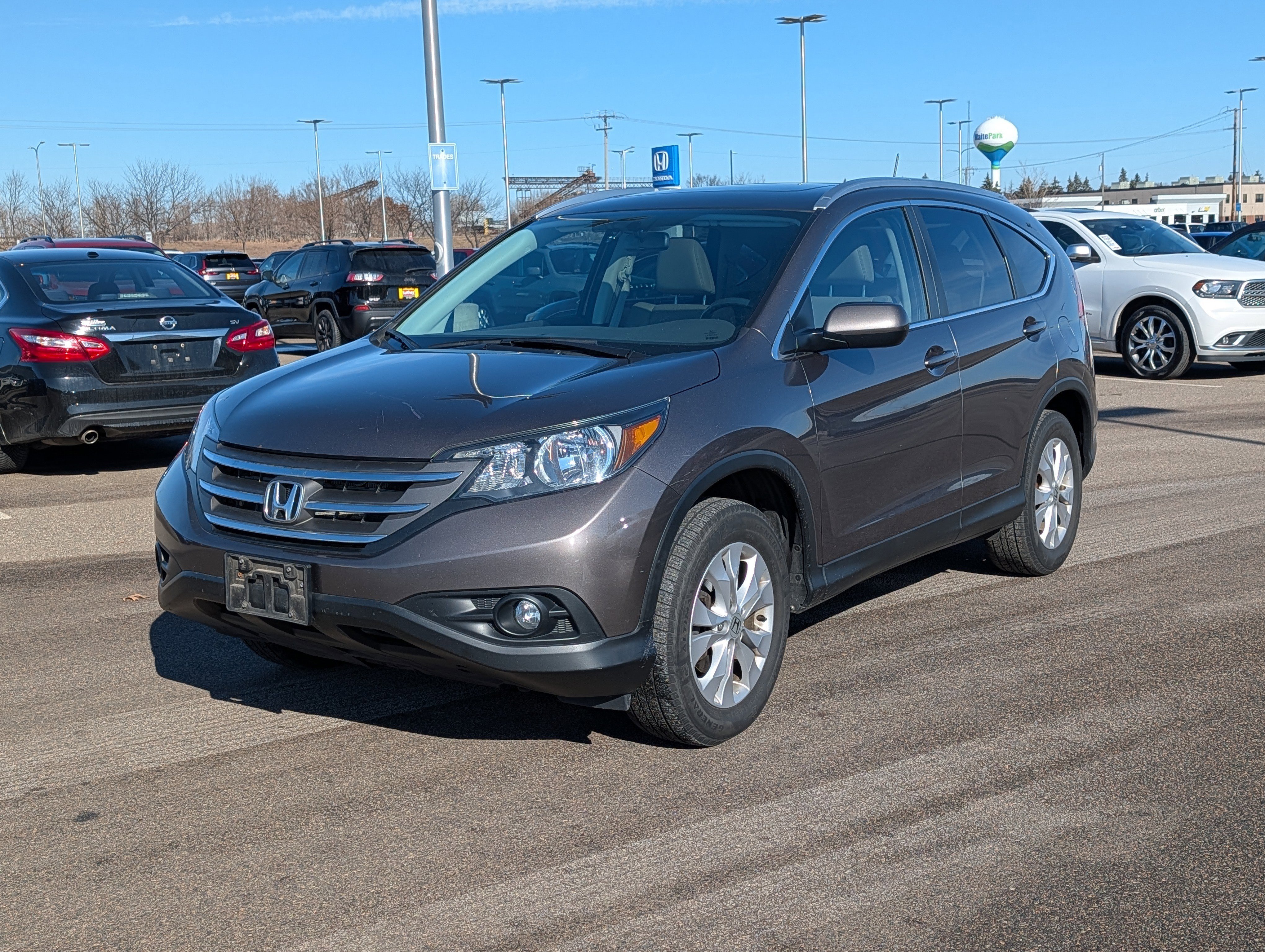 Used 2014 Honda CR-V EX-L with VIN 2HKRM4H79EH637600 for sale in Waite Park, Minnesota