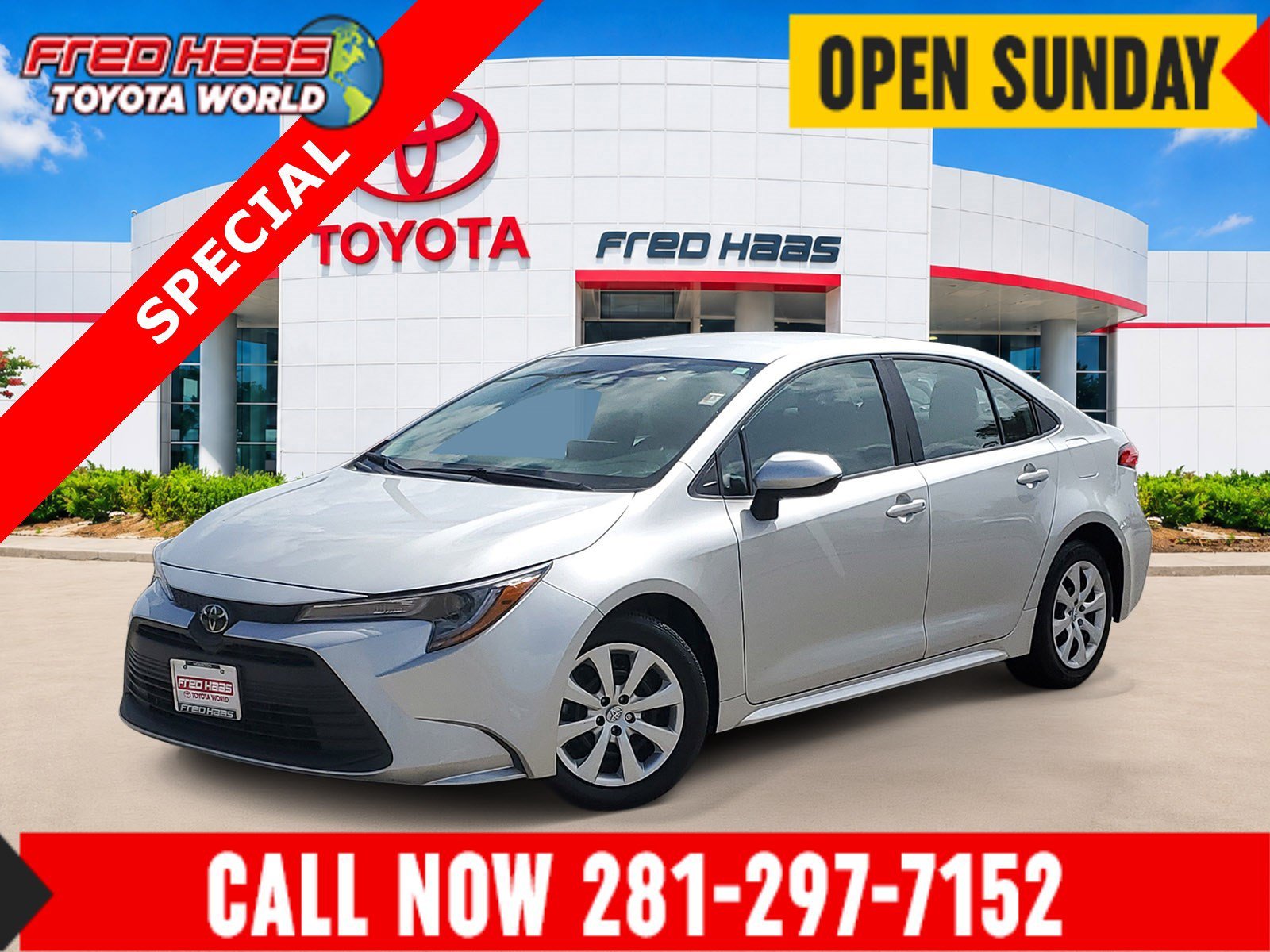 Used 2025 Classic Silver Metallic Toyota LE image 1