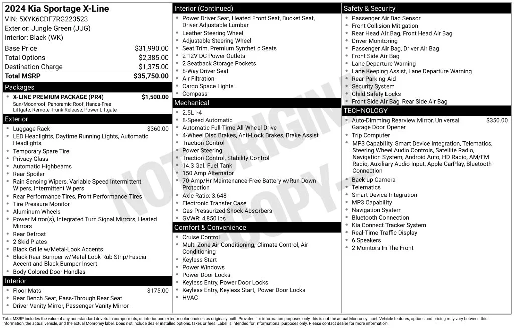 Certified Used 2024 Green Kia X-Line image 12