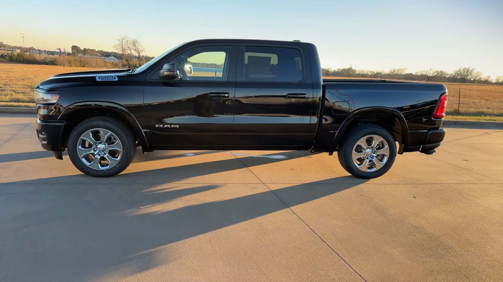 New 2025 Diamond Black Crystal Pearlcoat Ram Lone Star image 6