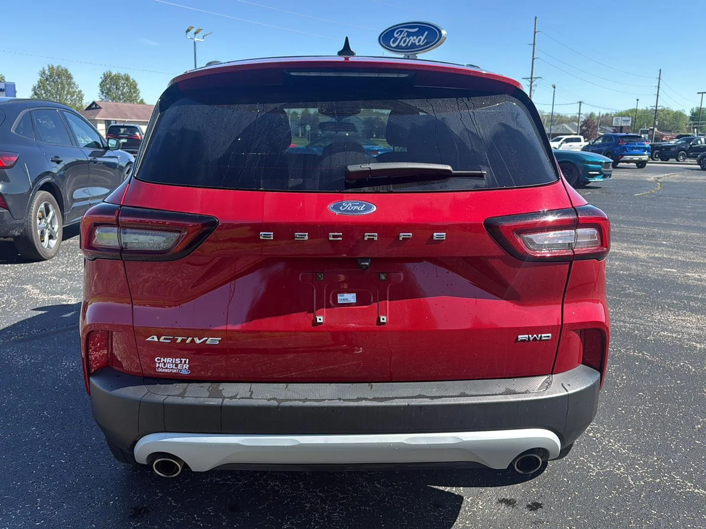 Used 2023 Rapid Red Metallic Tinted Clearcoat Ford Active image 8