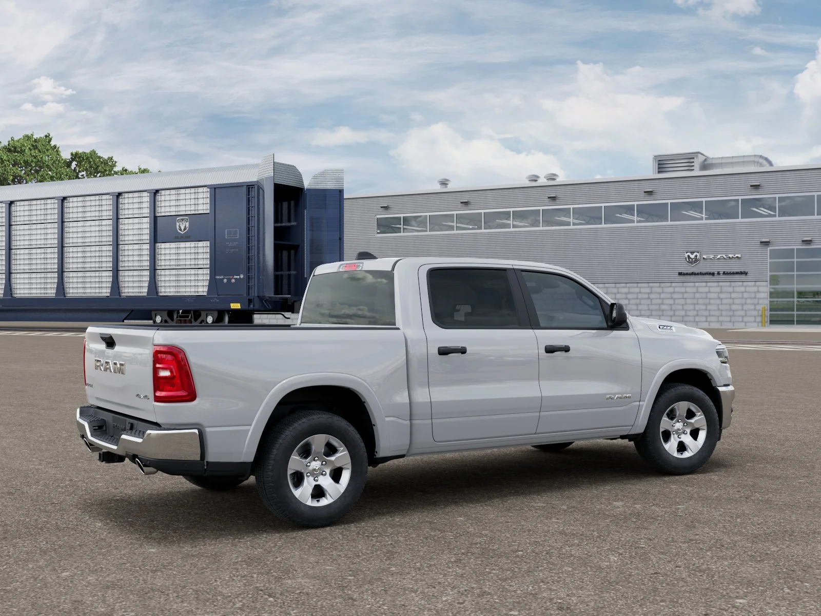New 2026 Bright White Clear-Coat Exterior Paint RAM BIG HORN image 4