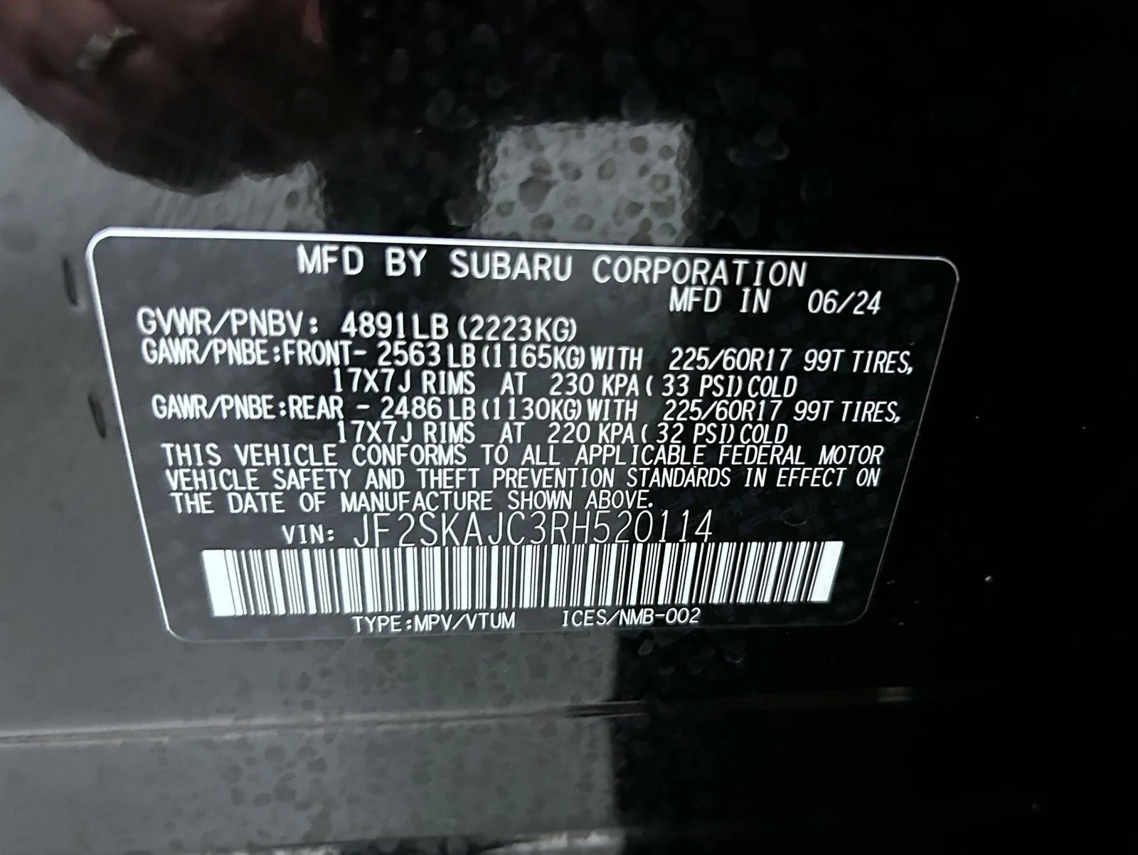 Used 2024 Black Subaru Wilderness image 25