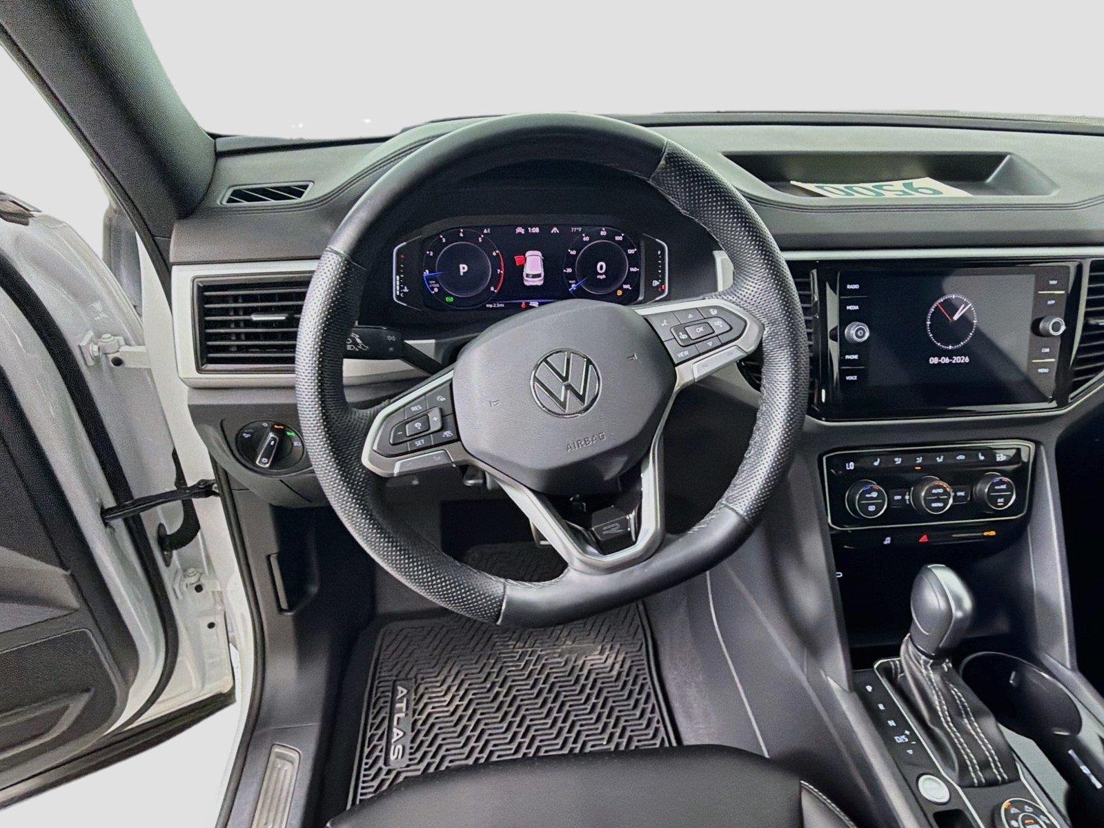 Used 2023 Opal White Pearl Volkswagen 3.6L V6 SEL R-Line Black image 10