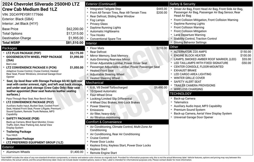 Used 2024 Black Chevrolet LTZ image 21