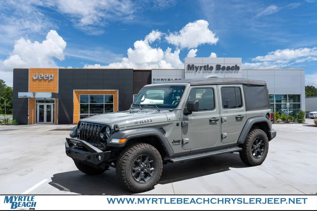 Certified Used 2022 Gray Clearcoat Jeep Unlimited Willys image 1