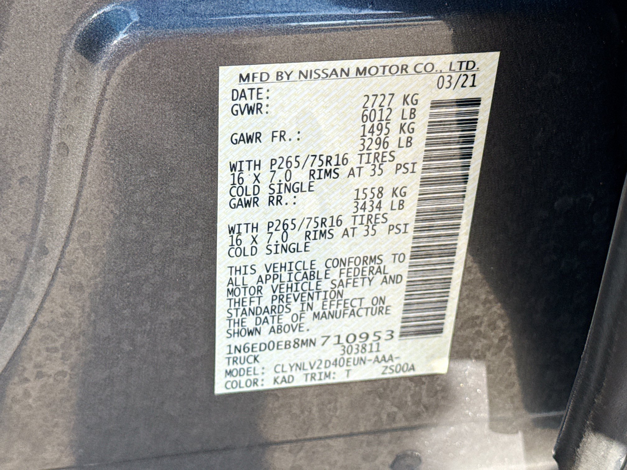 Used 2021 Gun Metallic Nissan PRO-4X image 42