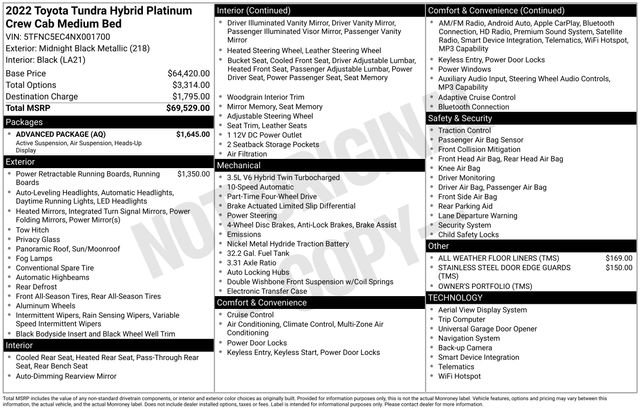 Used 2022 Black Toyota Platinum image 30