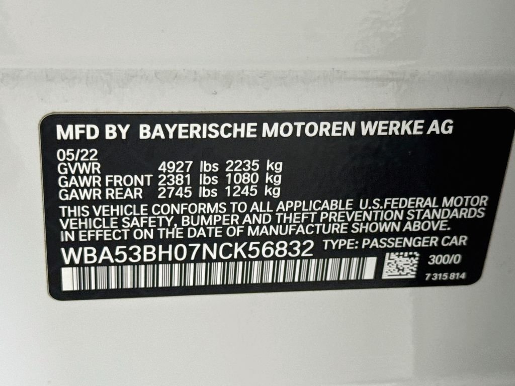 Used 2022 Alpine White BMW 530i image 34