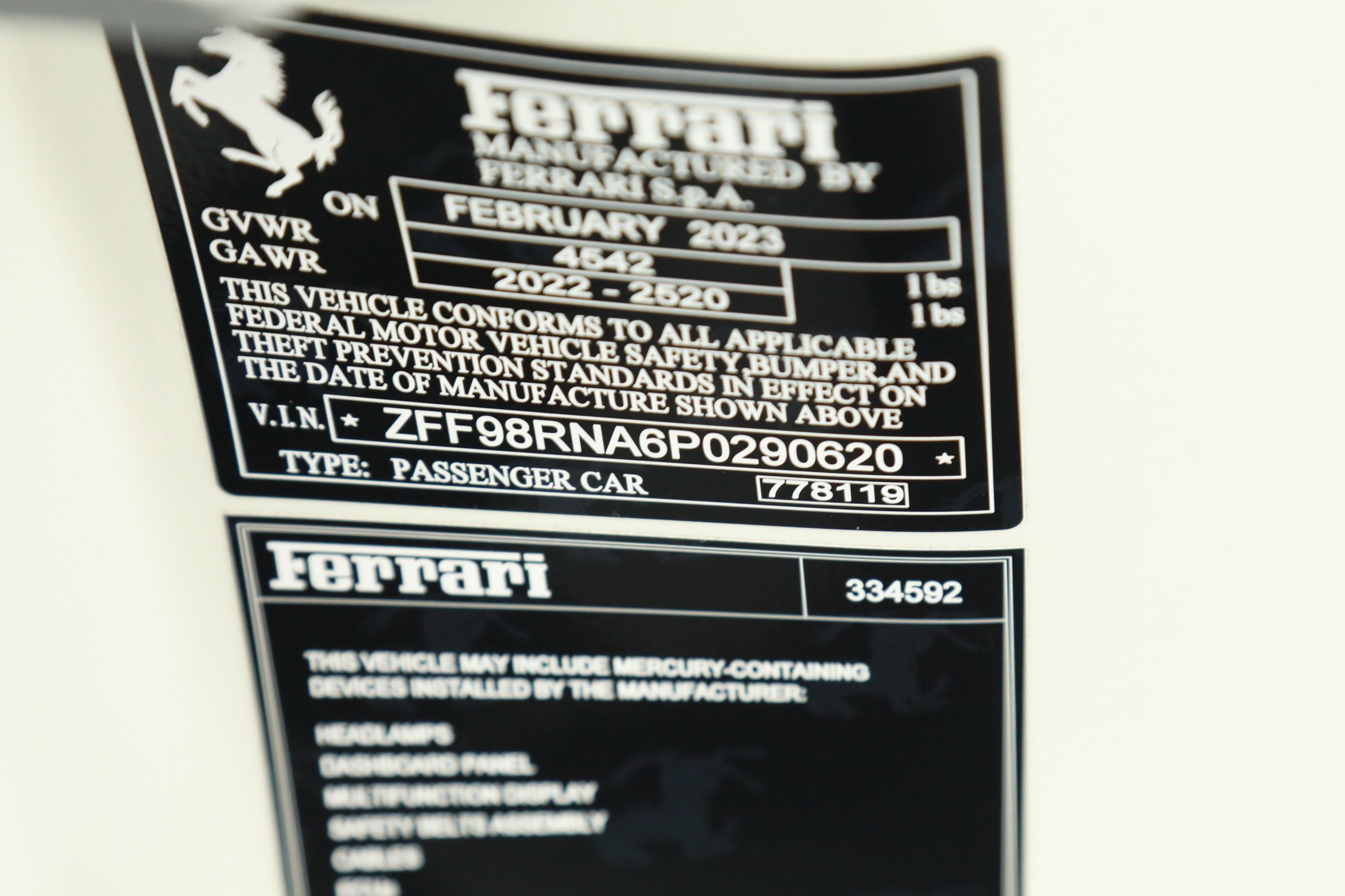 Certified Used 2023 White Ferrari  image 38