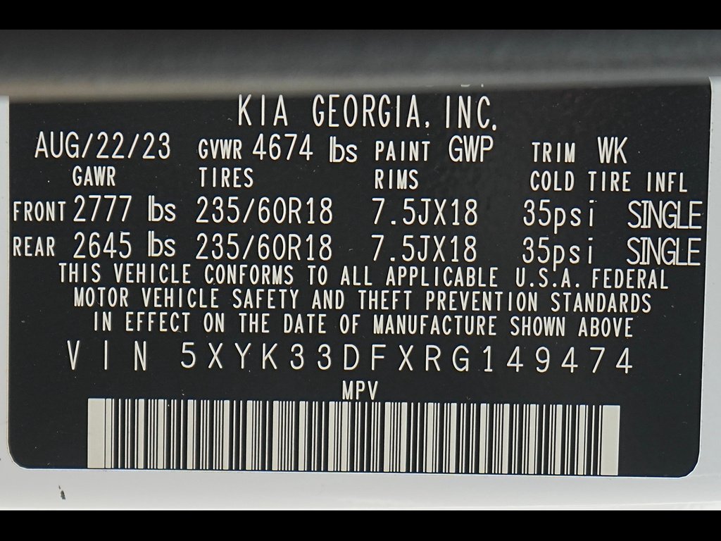 Used 2024 Glacial White Pearl Kia EX image 30