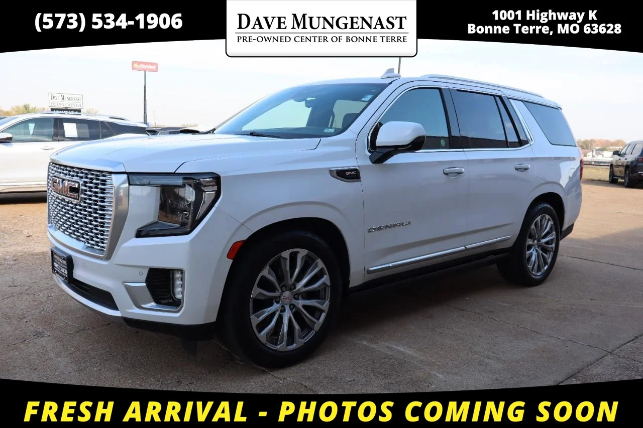 Used 2021 White Frost Tricoat GMC Denali image 1