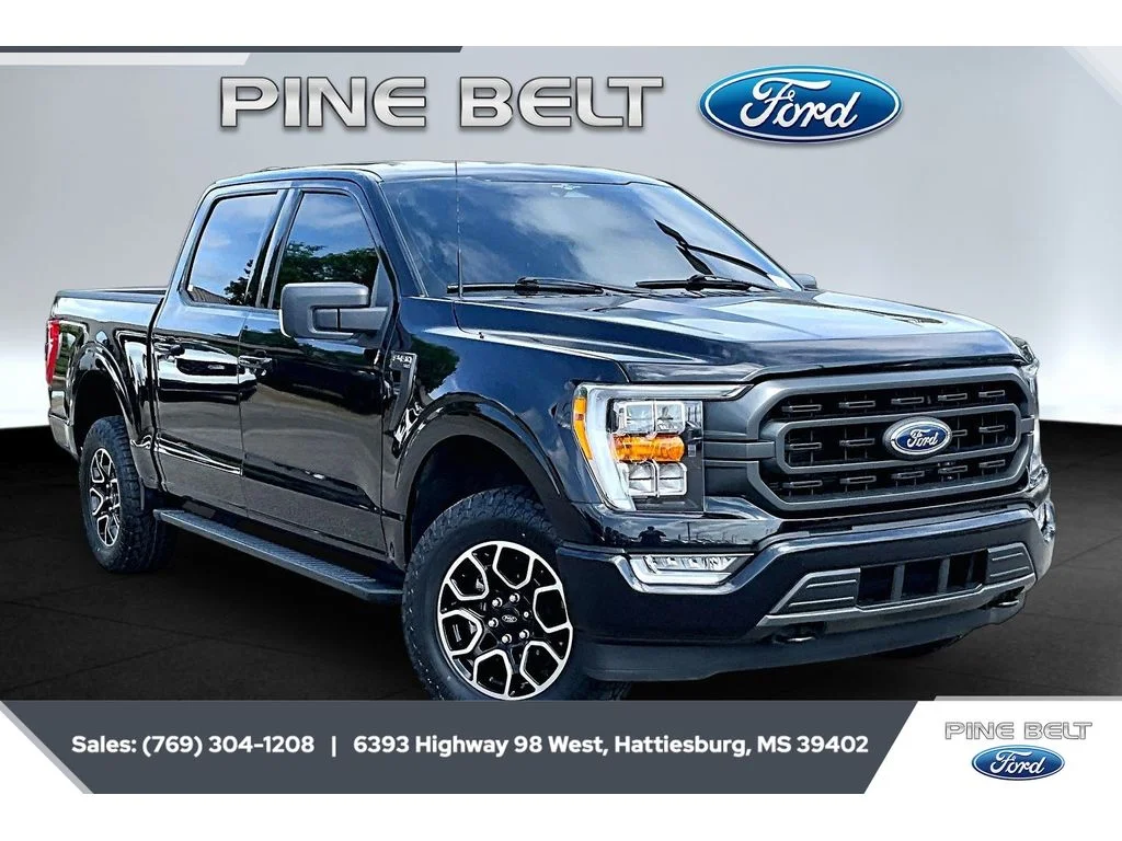 Certified Used 2023 Agate Black Metallic Ford XLT image 1