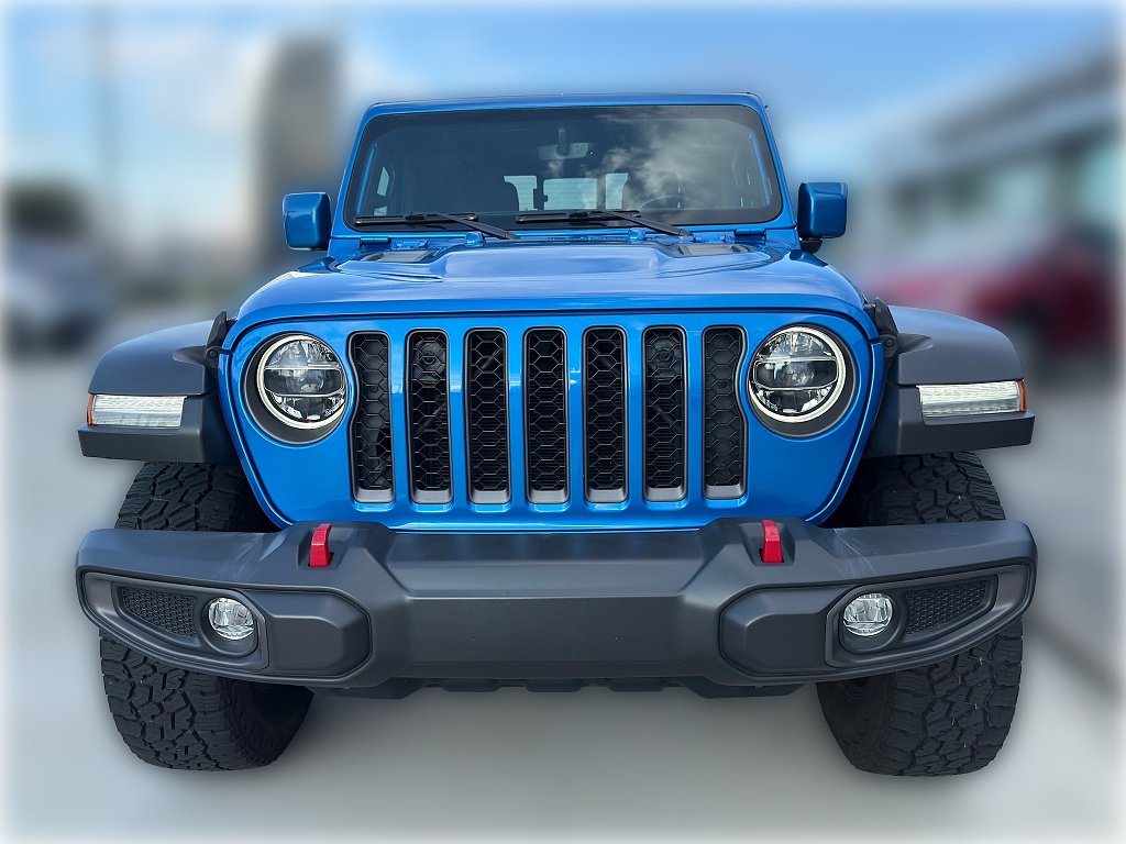 Used 2022 Hydro Blue Pearl Coat Jeep Rubicon image 2