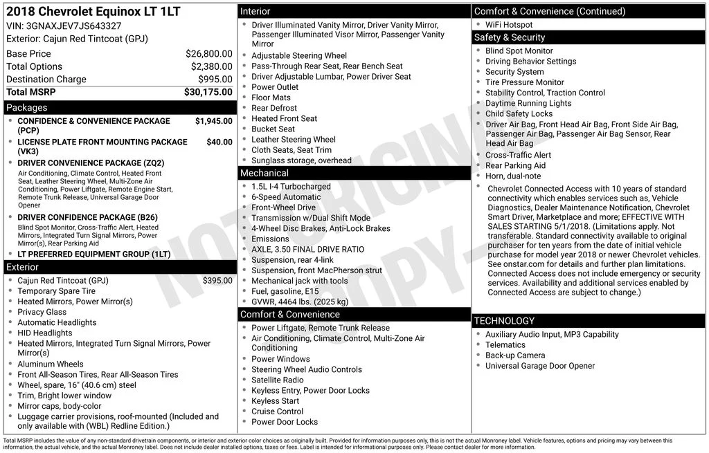 Used 2018 Red Chevrolet LT image 4