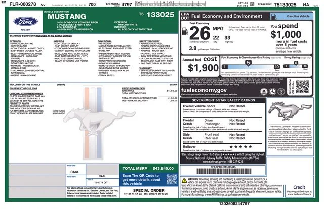 New 2026 White Ford EcoBoost Premium image 17