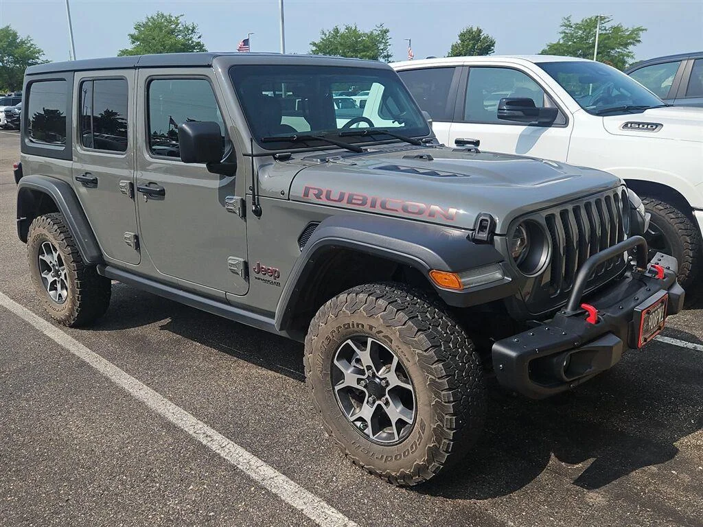 Used 2021 Sting-Gray Clearcoat Jeep Unlimited Rubicon image 3