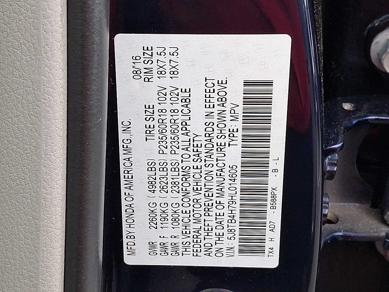 Certified Used 2017 Fathom Blue Pearl Acura w/Advance Pkg image 28