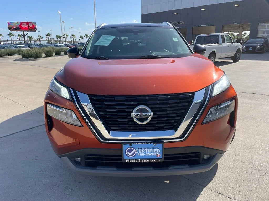Certified Used 2021 Orange Nissan SL image 2