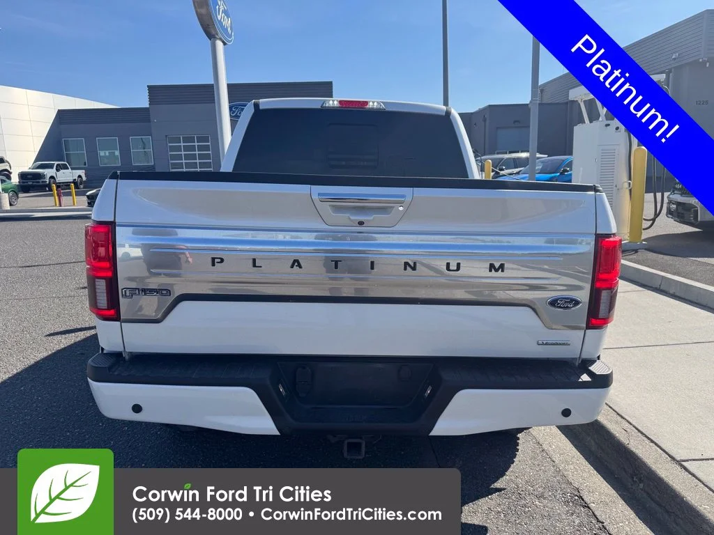 Used 2018 White Platinum Tri-Coat Metallic Ford Platinum image 7