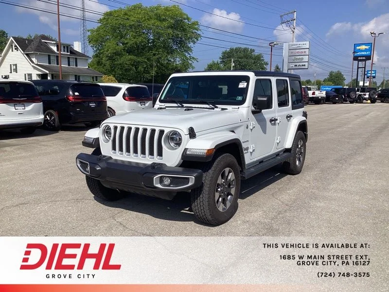 Used 2022 White Jeep Unlimited Sahara image 3