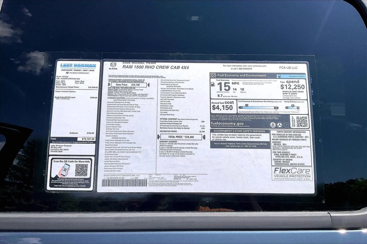 New 2026 Forged Blue Metallic Exterior Paint RAM RHO image 38