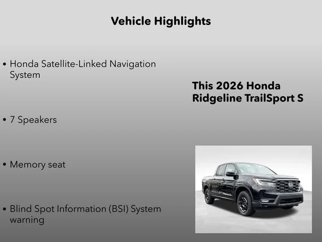2026 Honda Ridgeline TrailSport - Photo 31