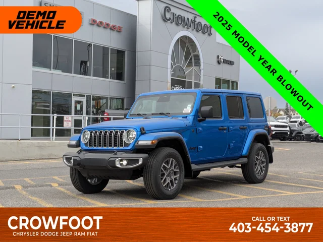 2025 Jeep Wrangler Sahara - - Adaptive Cruise - 12.3inch display - Blind Spot Mon - Body Color 3 Piece HT & Tons More!