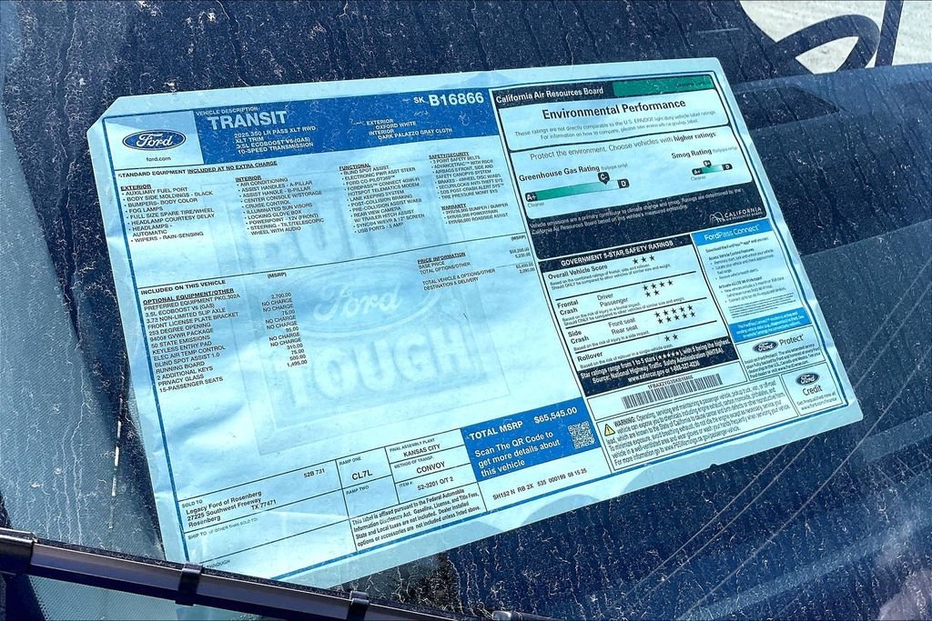 New 2025 Ford Transit-350 XLT Passenger Van