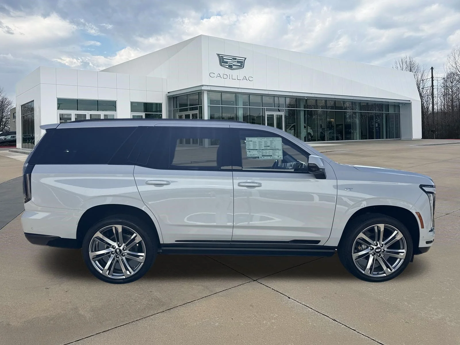 New 2026 Vibrant White Tricoat Cadillac 4WD Platinum Sport image 2