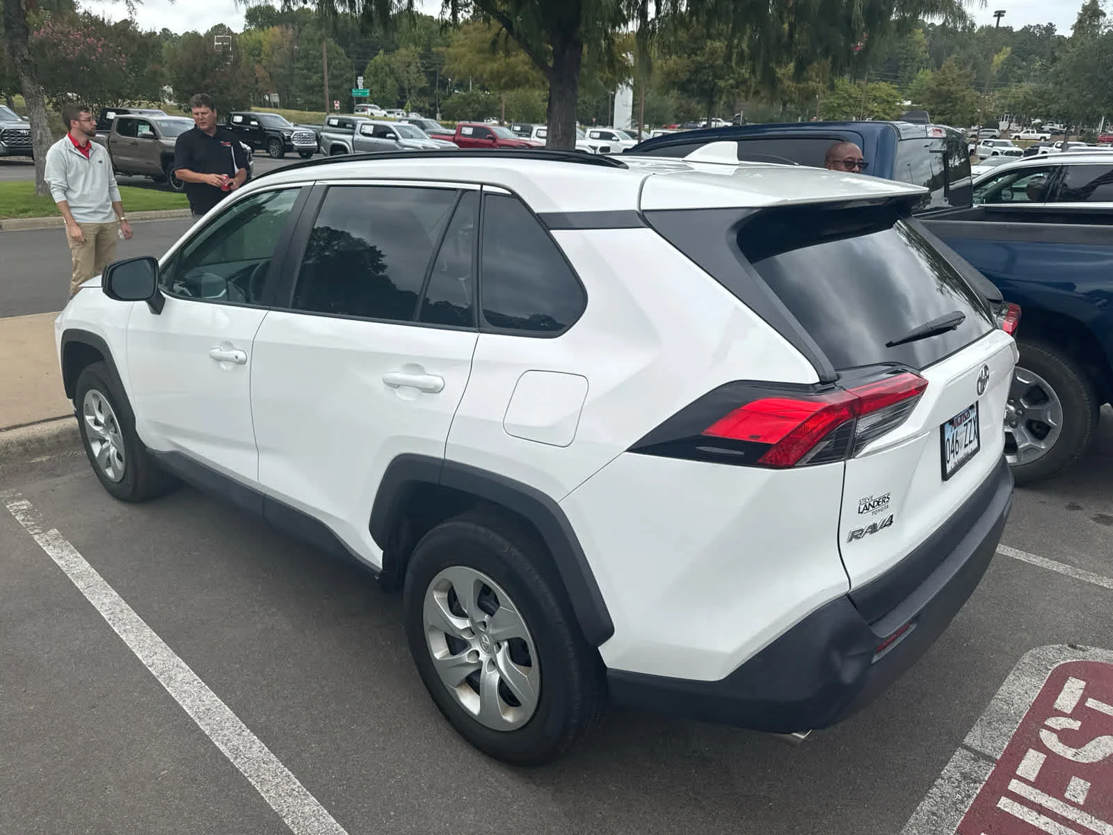 Used 2021 Super White Toyota LE image 3