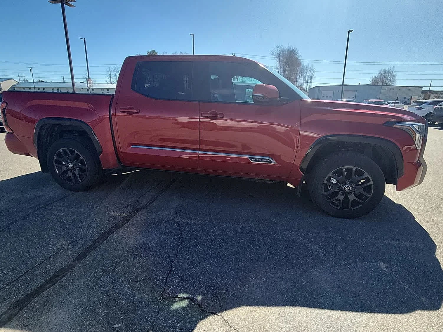 Used 2025 Supersonic Red Toyota Platinum image 3