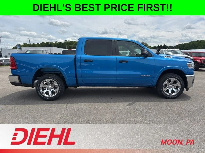 New 2026 Hydro Blue Pearl-Coat Exterior Paint RAM Big Horn/Lone Star image 2