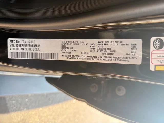 Used 2025 Black Ram Laramie Crew Cab 4x4 5