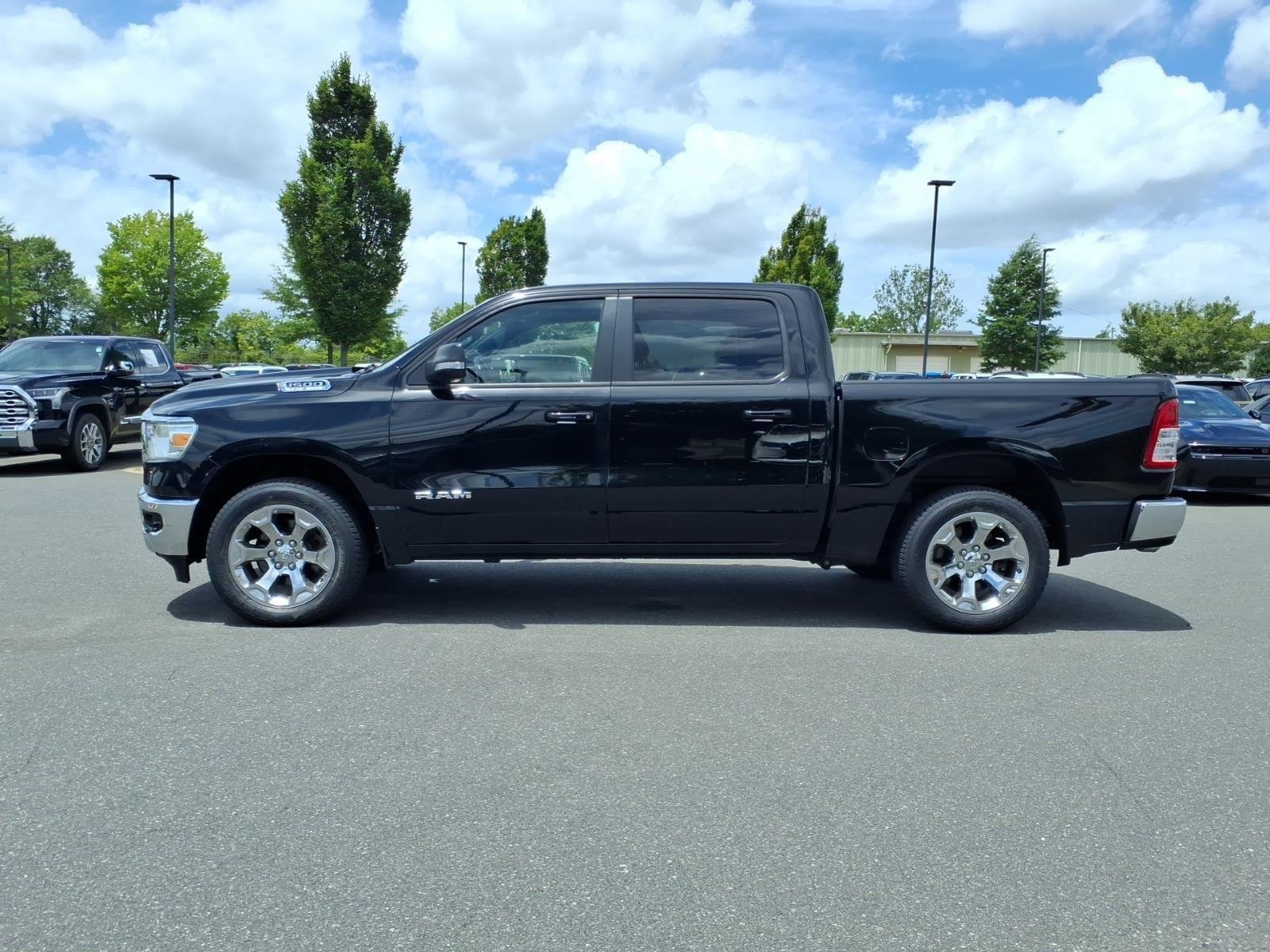 Used 2022 Diamond Black Crystal Pearlcoat Ram Big Horn image 3